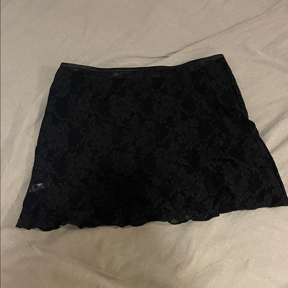 Los Angeles apparel Elegant Black Lace Skirt